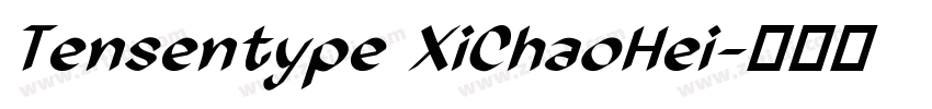 Tensentype XiChaoHei字体转换